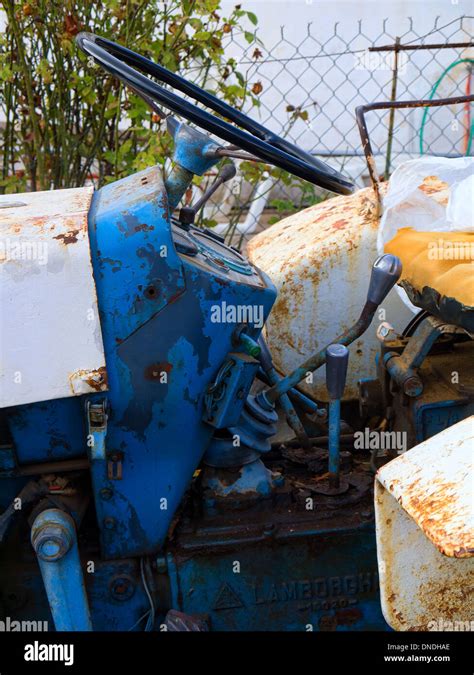 Vintage lamborghini tractor Stock Photos and Images